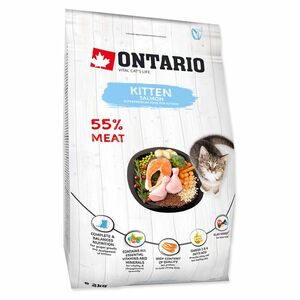 ONTARIO Kitten salmon granule pro kočky 2 kg obraz