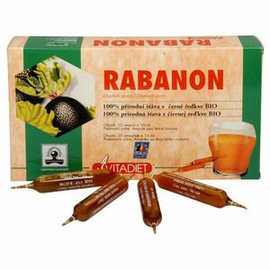 VITADIET Rabanon extrakt z černé ředkve 20 x10 ml BIO, poškozený obal obraz