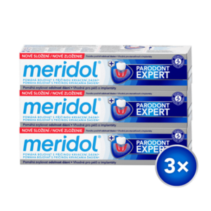 MERIDOL Zubní pasta Parodont Expert 3x 75 ml obraz