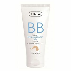 ZIAJA BB krém pro mastnou, smíšenou pleť tón přirozený SPF15 50 ml obraz