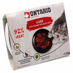 ONTARIO Vanička s játry a taurinem pro kočky 115 g obraz