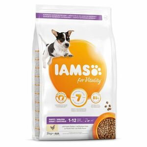 IAMS Dog Puppy Small & Medium Chicken granule pro psy 1 kus, Hmotnost balení (g): 3 kg obraz