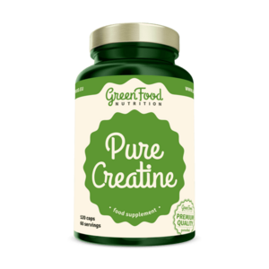 GREENFOOD NUTRITION Pure creatine creapure 120 kapslí obraz