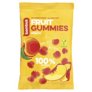 BOMBUS Fruit gummies peach 35 g obraz