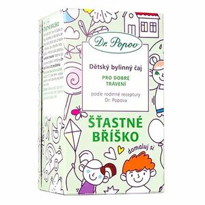 DR. POPOV Dětský bylinný čaj šťastné bříško 20 x 1, 5 g obraz