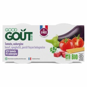 GOOD GOUT Bio špagety s lilkem a hovězím masem 8m+ 2 x 190 g obraz