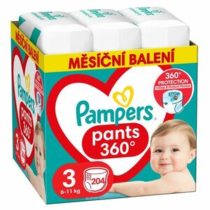 PAMPERS Plenkové kalhotky vel. 3 box 6-11 kg 204 ks obraz