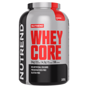 NUTREND Whey core proteinový koncentrát jahoda 1800 g obraz