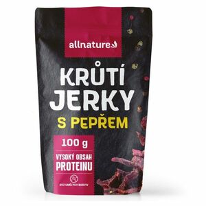 ALLNATURE Turkey pepper Jerky sušené maso 100 g obraz