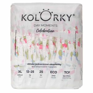 KOLORKY DAY Moments jednorázové EKO plenky XL (12-25 kg) 25 kusů obraz