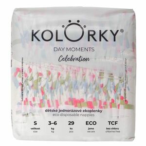 KOLORKY DAY Moments jednorázové EKO plenky S (3-6 kg) 29 kusů obraz