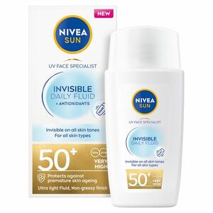 NIVEA Sun Pleťový krém Specialist Invisible Daily Fluid OF 50+ 40 ml obraz