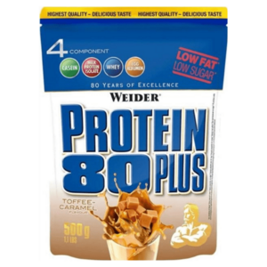 WEIDER 80 Plus protein toffee a caramel 500 g obraz