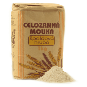 NATURAL JIHLAVA Mouka celozrnná špaldová hrubá natural 1000 g obraz