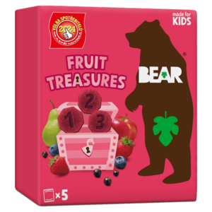 BEAR Fruit treasures berry jahoda a borůvka 5 x 20 g obraz