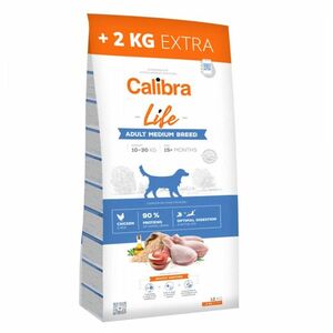 CALIBRA Life Adult Medium Breed Chicken granule pro psy 12+2 kg ZDARMA obraz