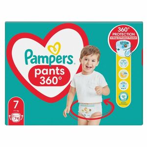 PAMPERS Pants vel.7 Plenkové kalhotky 17kg+ 74 ks obraz