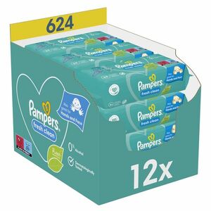 PAMPERS Fresh Clean dětské čistící ubrousky 12 x 52 ks obraz