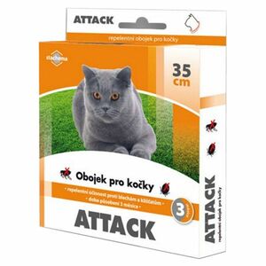 ATTACK Antiparazitní obojek pro kočky 35 cm obraz