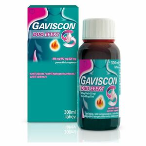 GAVISCON Duo efekt 500mg/213mg/325mg suspenze 300 ml obraz