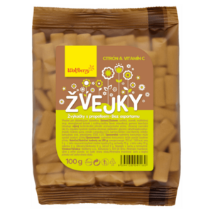 WOLFBERRY Žvejky s propolisem, citrón + vitamín C 100 g obraz