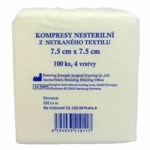 KOMPRES Netex nesterilní 4-vrstvé gázy 7.5 x 7.5 ZS 100 ks obraz