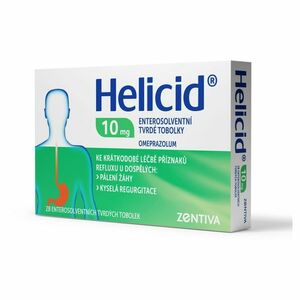 HELICID 10 Zentiva enterosolventní tvrdé tobolky 10 mg 28 kusů obraz