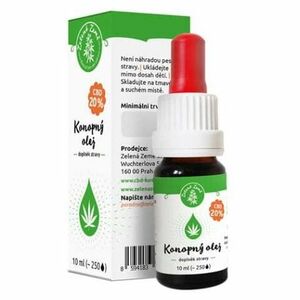 ZELENÁ ZEMĚ CBD Konopný olej 20% 10 ml obraz