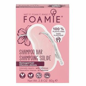 FOAMIE Šampon pro poškozené vlasy Hibiskiss Shampoo Bar 80 g obraz