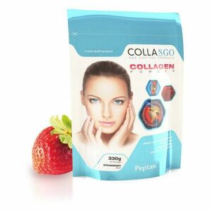 COLLANGO Collagen hydrolyzovaný kolagen s vitamínem C a se zinkem příchuť jahoda 330 g obraz