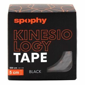 SPOPHY Kinesiology tape black tejpovací páska černá 5 cm x 5 m obraz