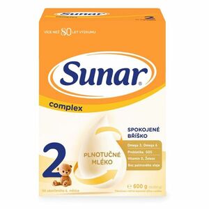 SUNAR Complex 2 pokračovací kojenecké mléko od 6 měsíce 600 g obraz