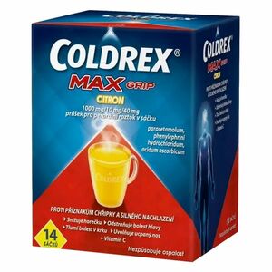 COLDREX MAXGrip Citron prášek pro perorální roztok 14 sáčků obraz