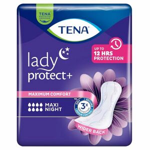 TENA Lady protect + maxi night inkontinenční vložky 12 kusů obraz