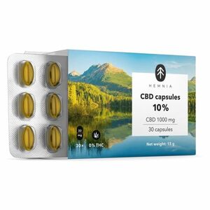 HEMNIA CBD 10% CBD 1000 mg 30 kapslí obraz