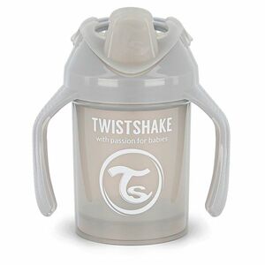 TWISTSHAKE Učící netekoucí hrnek pastelově šedý 230 ml obraz