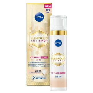 NIVEA CC krém Cellular Luminous světlý 40 ml, Určené (na): Hydratace, Druh zboží: Pleťový krém, Objem (ml): 40 ml, Klíčová vlastnost: Hydratační obraz