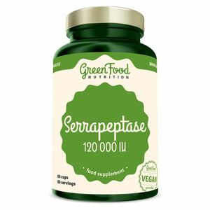 GREENFOOD NUTRITION Serrapeptase 120000IU 60 kapslí obraz