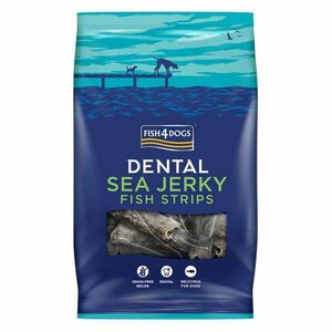 FISH4DOGS Dentální pamlsky pro psy mořská ryba proužky 100 g, Hmotnost balení: 100 g obraz