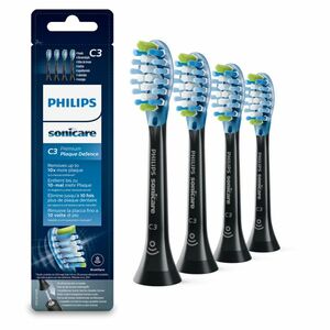 PHILIPS SONICARE Premium Plaque Defense HX9044/33 náhradní hlavice černá 4 ks obraz