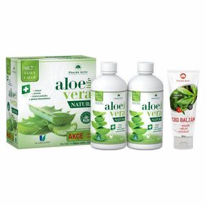 PHARMA ACTIV AloeVeraLife NATURA 2 x 1000 ml + CBD balzám 100 ml obraz