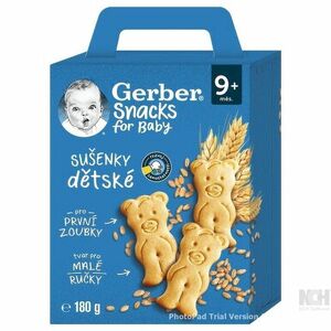 GERBER Snacks sušenky 9m+ 180 g obraz