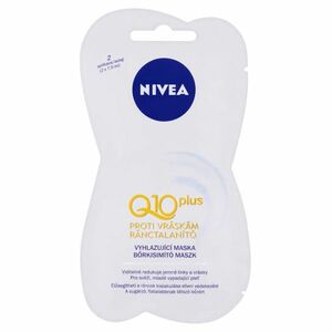 NIVEA Q10 Plus Vyhlazující pleťová maska proti vráskám 2 x 7, 5 ml obraz