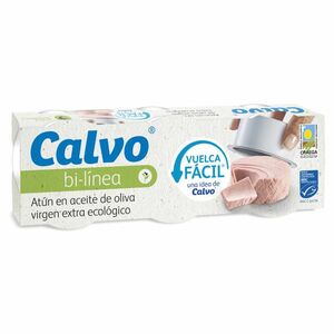 CALVO Tuňák v BIO extra panenském olivovém oleji 3 x 65 g obraz