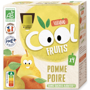 VITABIO Cool fruits kapsička jablko, hruška 4m+ BIO 4 x 90 g obraz