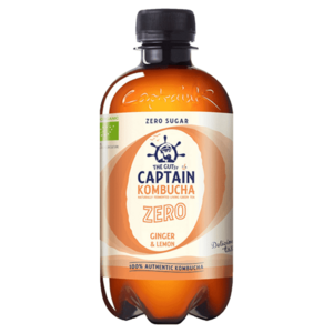 THE GUTSY CAPTAIN Kombucha zero zázvor a citron BIO 400ml obraz