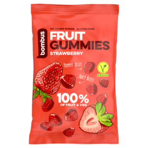 BOMBUS Fruit energy strawberry gummies 35 g obraz