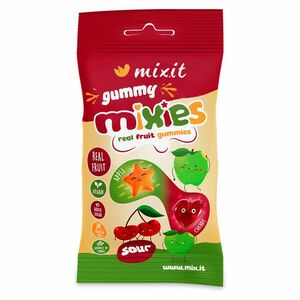 MIXIT Gummy mixies jablko a třešeň přírodní želé bonbóny 35 g obraz