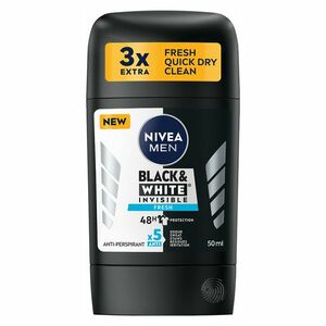 NIVEA Stick AP Men B&W Invisible Fresh 50 ml obraz