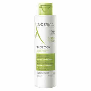 A-DERMA Biology Dermatologické odličovací mléko hydratačně-čistící 200 ml obraz